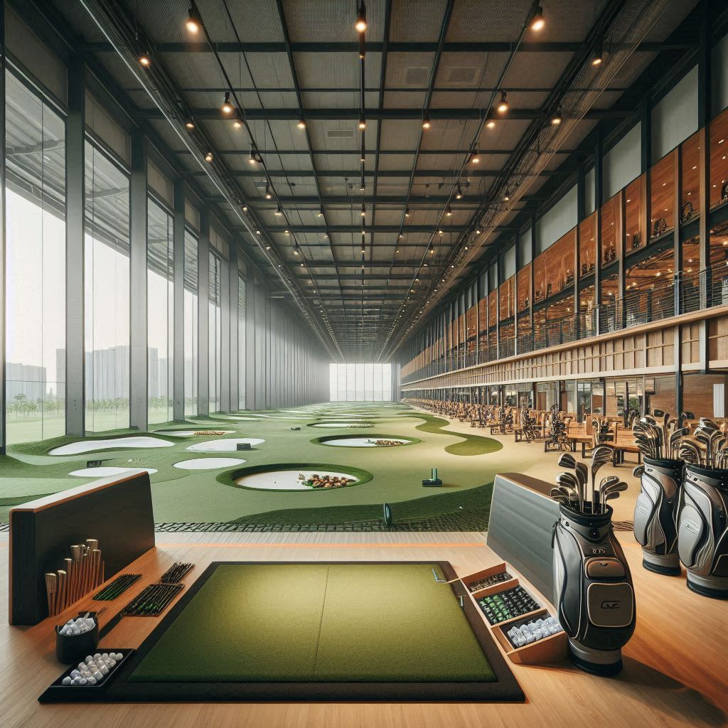 실내골프연습장 배경