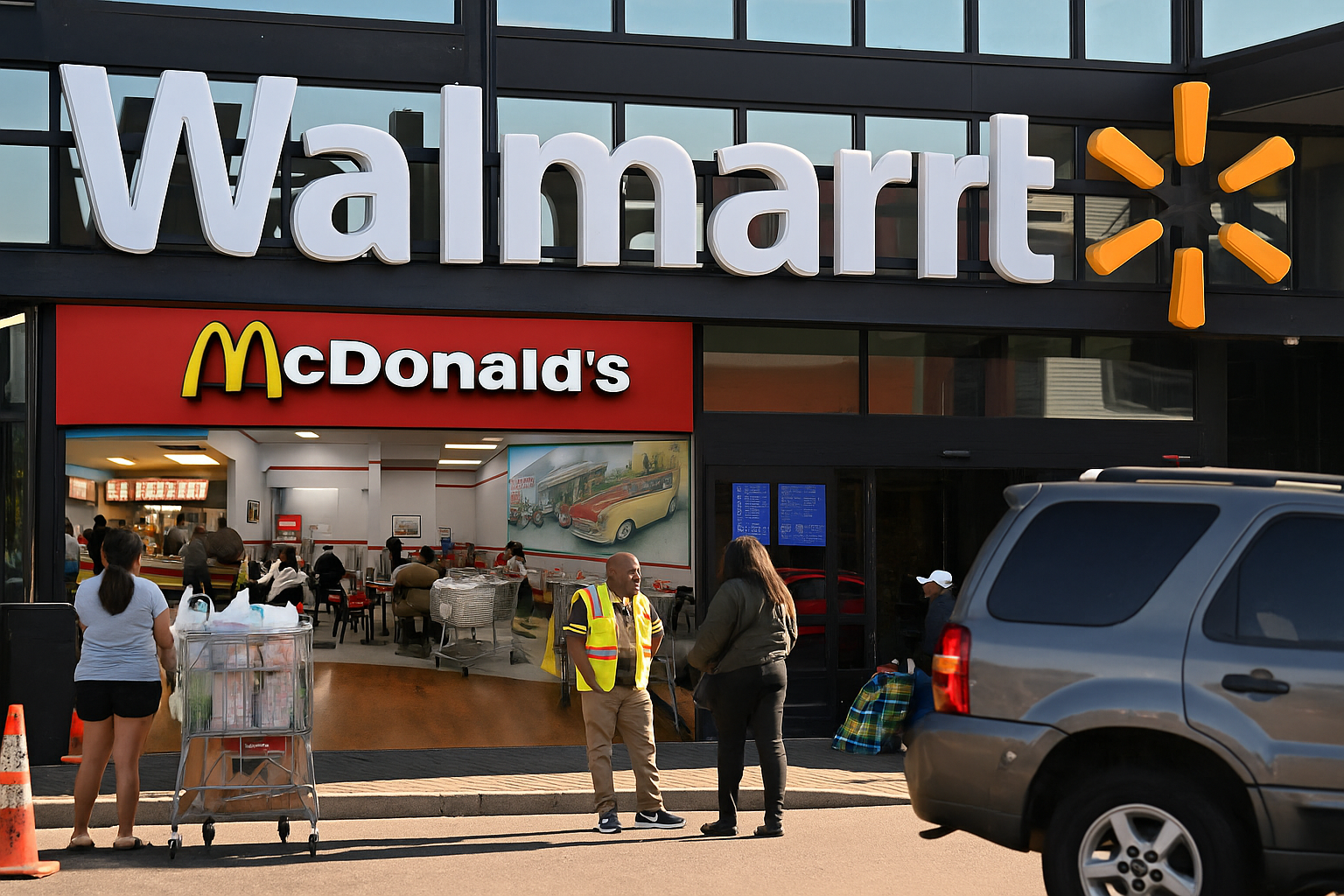 맥도날드와 월마트 이미지