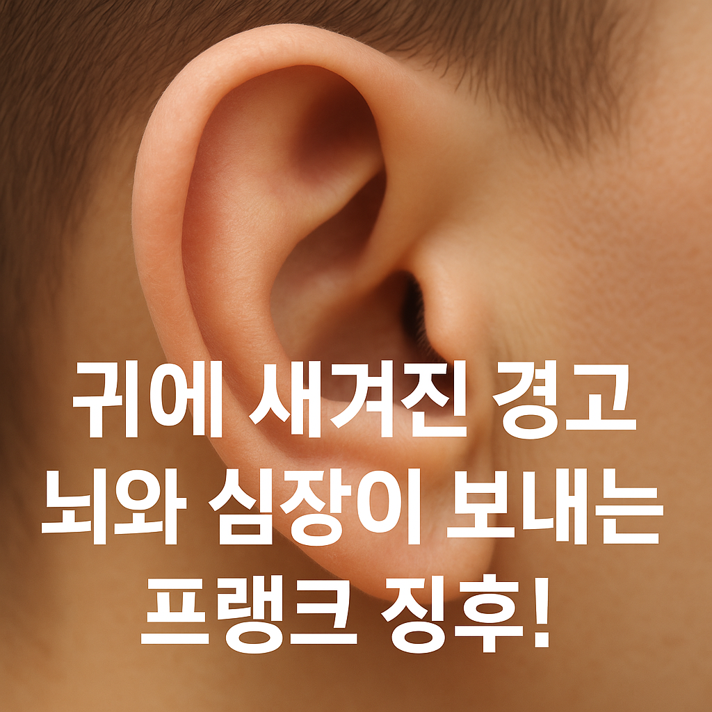 프랭크 징후|귀에 새겨진 뇌와 심장의 경고로 알아보는 혈관의 안전
