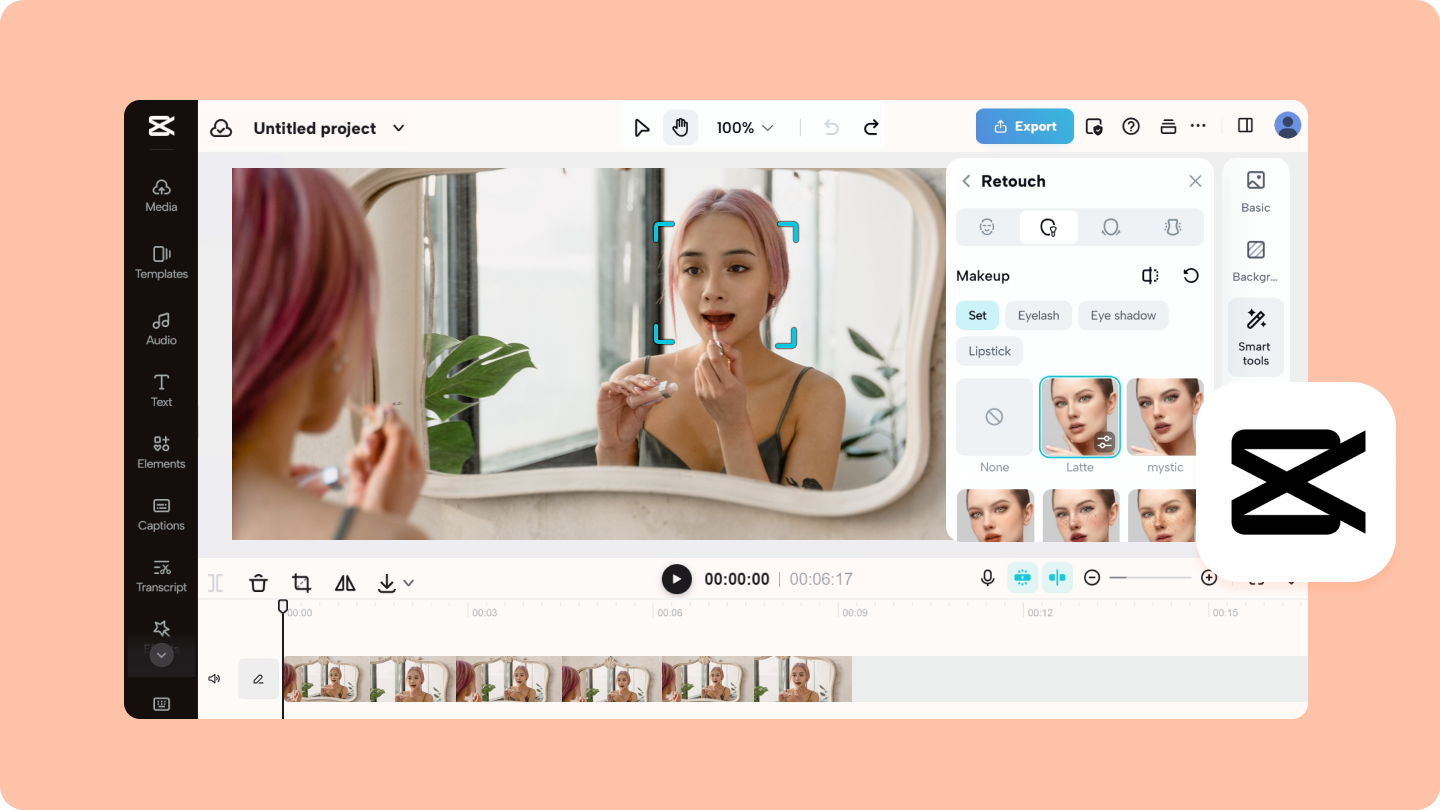 메이크업 동영상 이미지