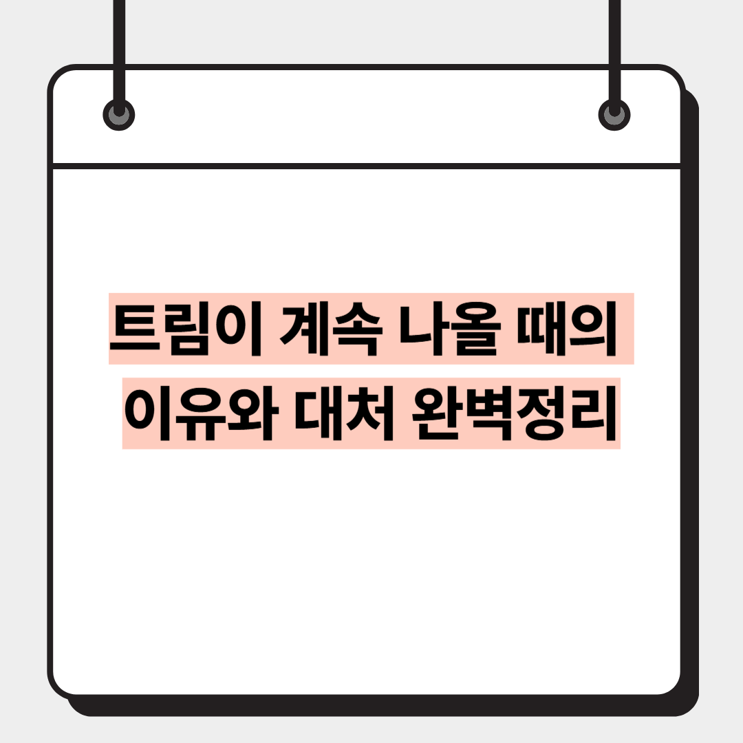 트림이 계속 나올 때의 이유와 대처 완벽정리