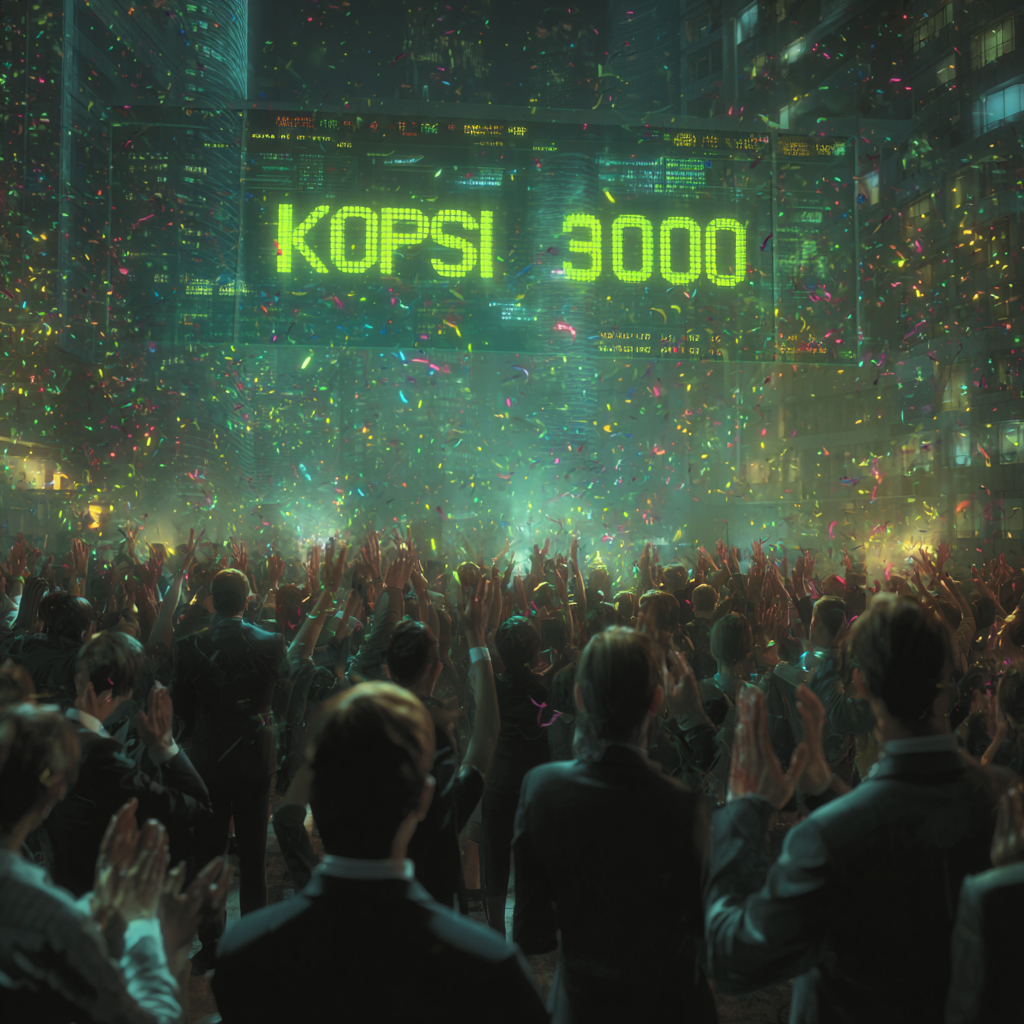 코스피 3000 돌파 관련 이미지