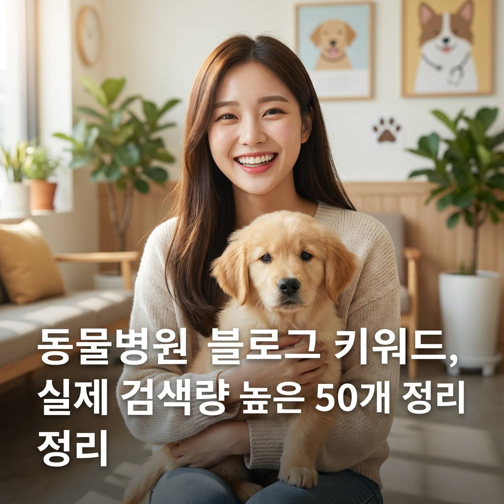 동물병원 블로그 키워드 26년 ｜ 실제 검색량 높은 50개 정리