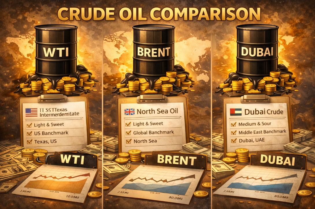 WTI, 브렌트유, 두바이유
