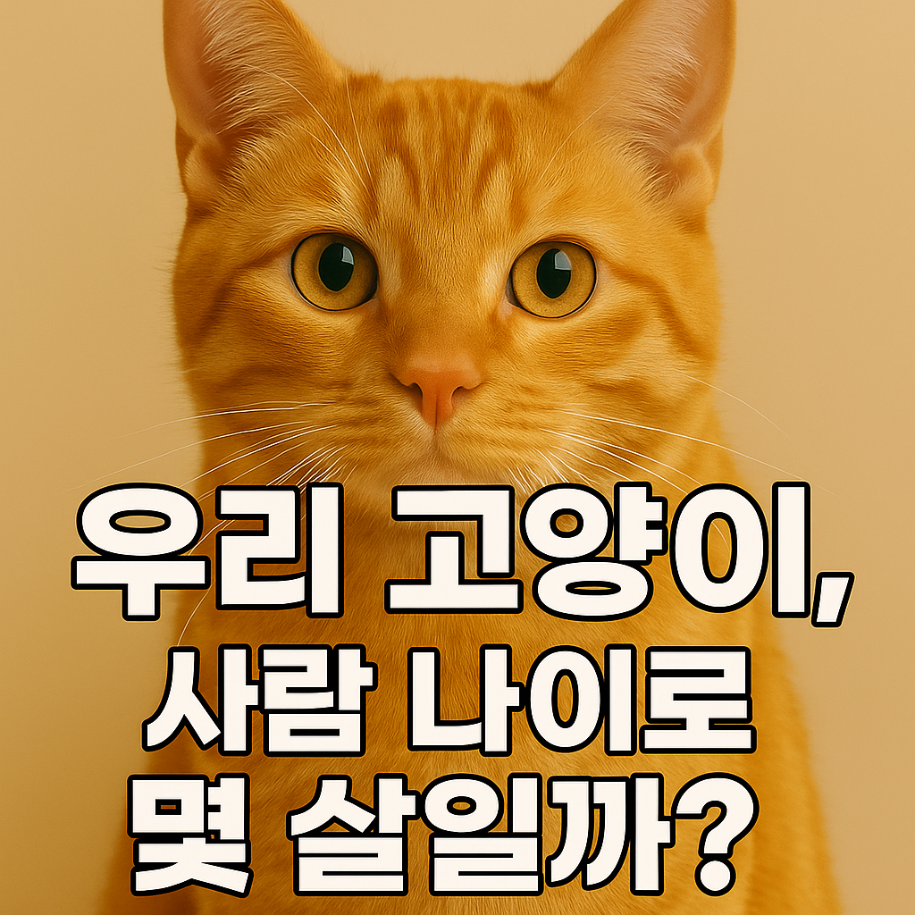 고양이 나이 계산