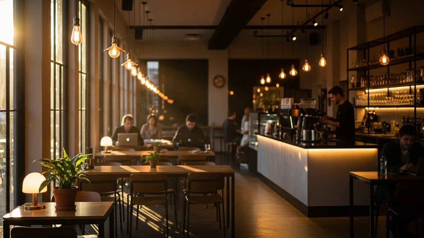 카페 인테리어 조명