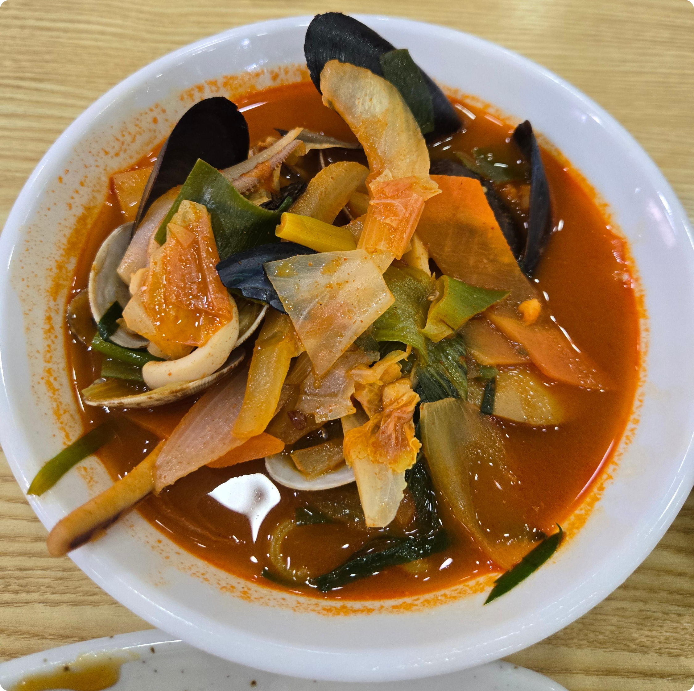 신사천성B코스 후식짬뽕