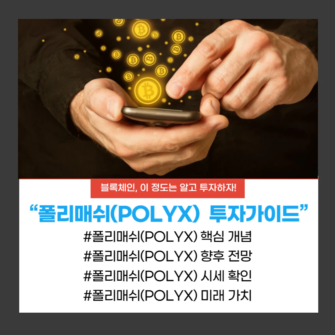 폴리매쉬(POLYX) 투자가이드라는 글의 핵심을 표현하는 썸네일 이미지