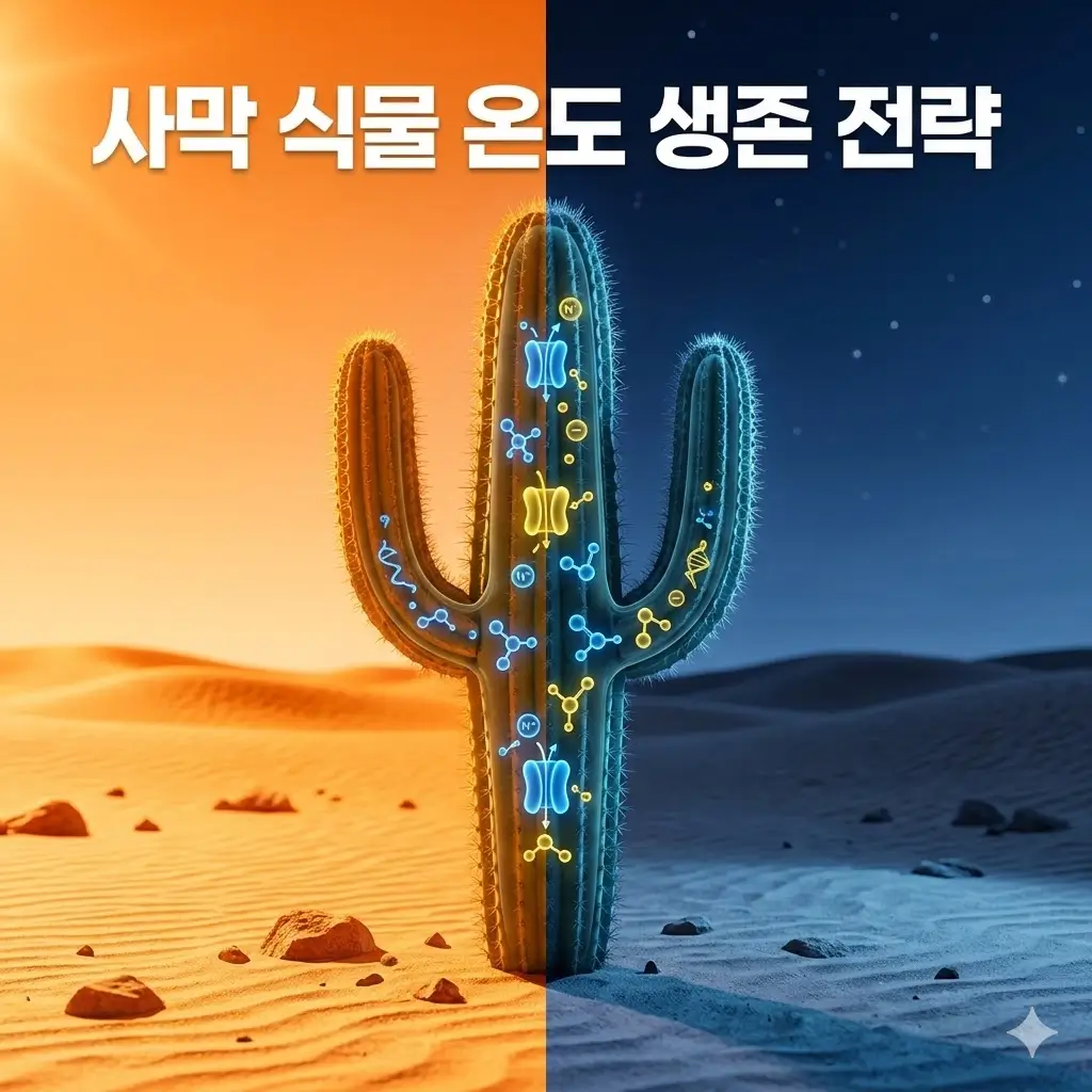 사막 식물은 낮과 밤의 온도 차이를 어떻게 견딜까요