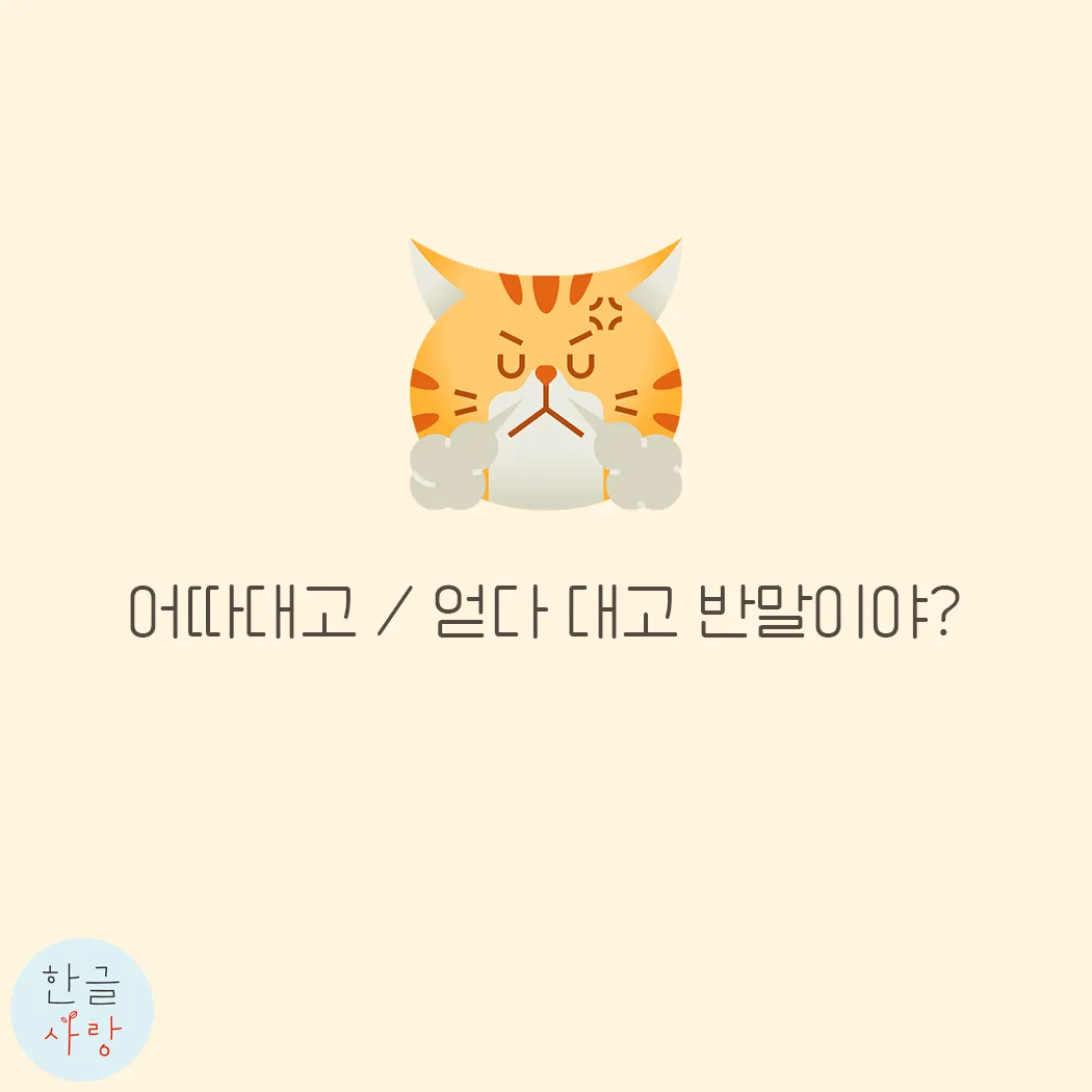 어따대고 얻다대고 맞춤법 맞는 표현_9