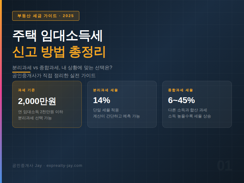 주택 임대소득세 신고 방법