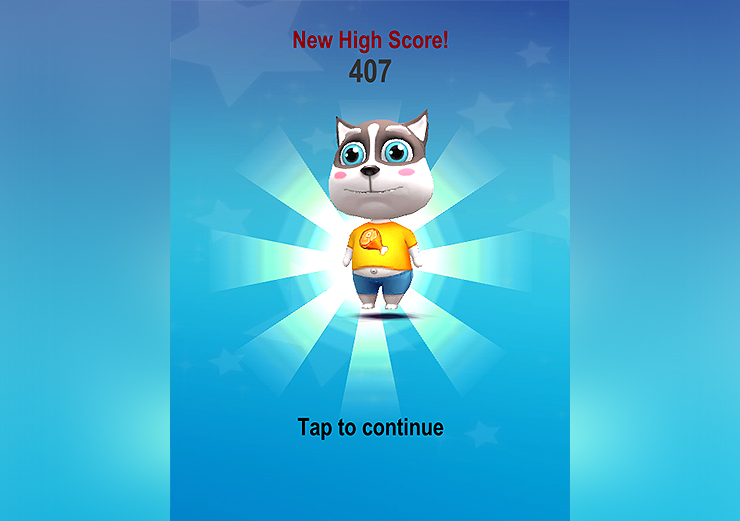 게임 오버시 장면