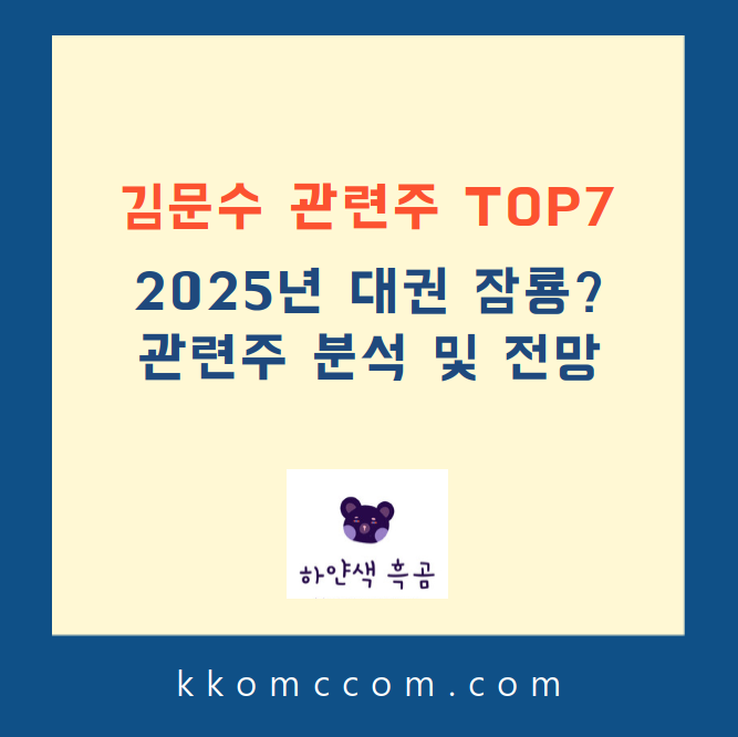 김문수 관련주 포스팅 썸네일