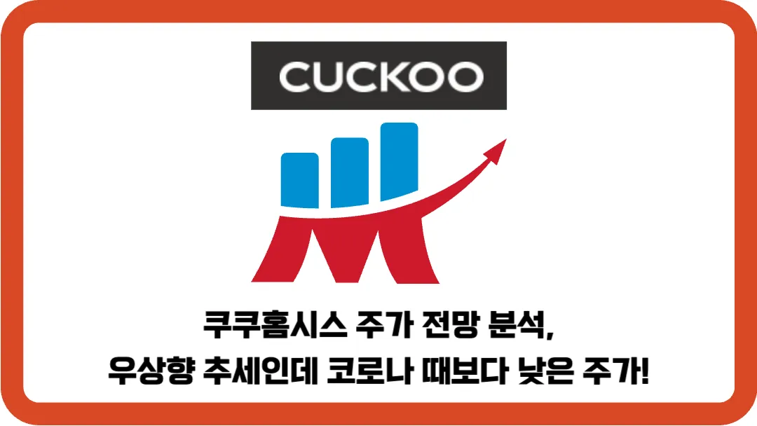쿠쿠홈시스-주가-전망-분석-우상향-추세인데-코로나-때보다-낮은-주가