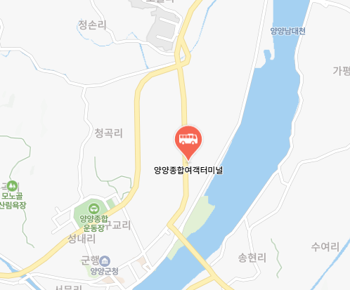 양양버스터미널 위치