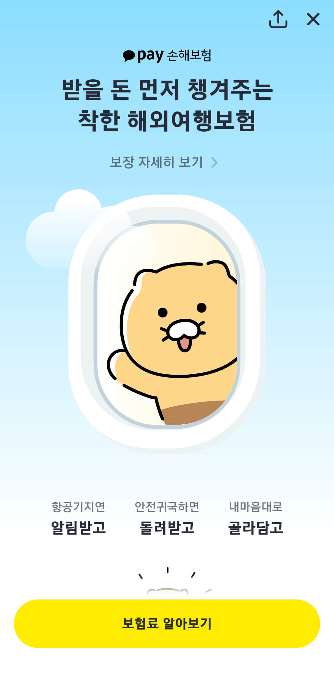카카오페이 여행자보험