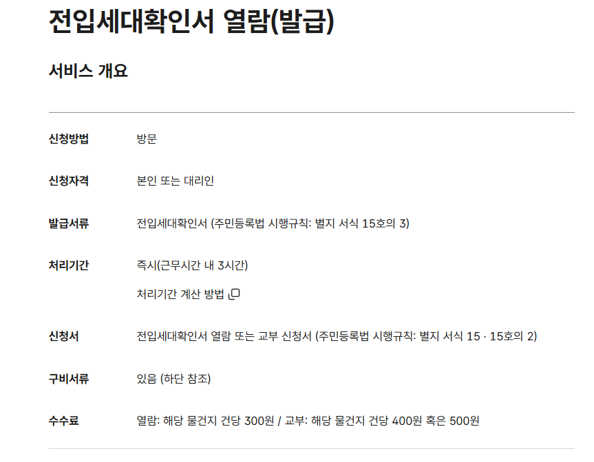 전입세대 열람원 인터넷발급 