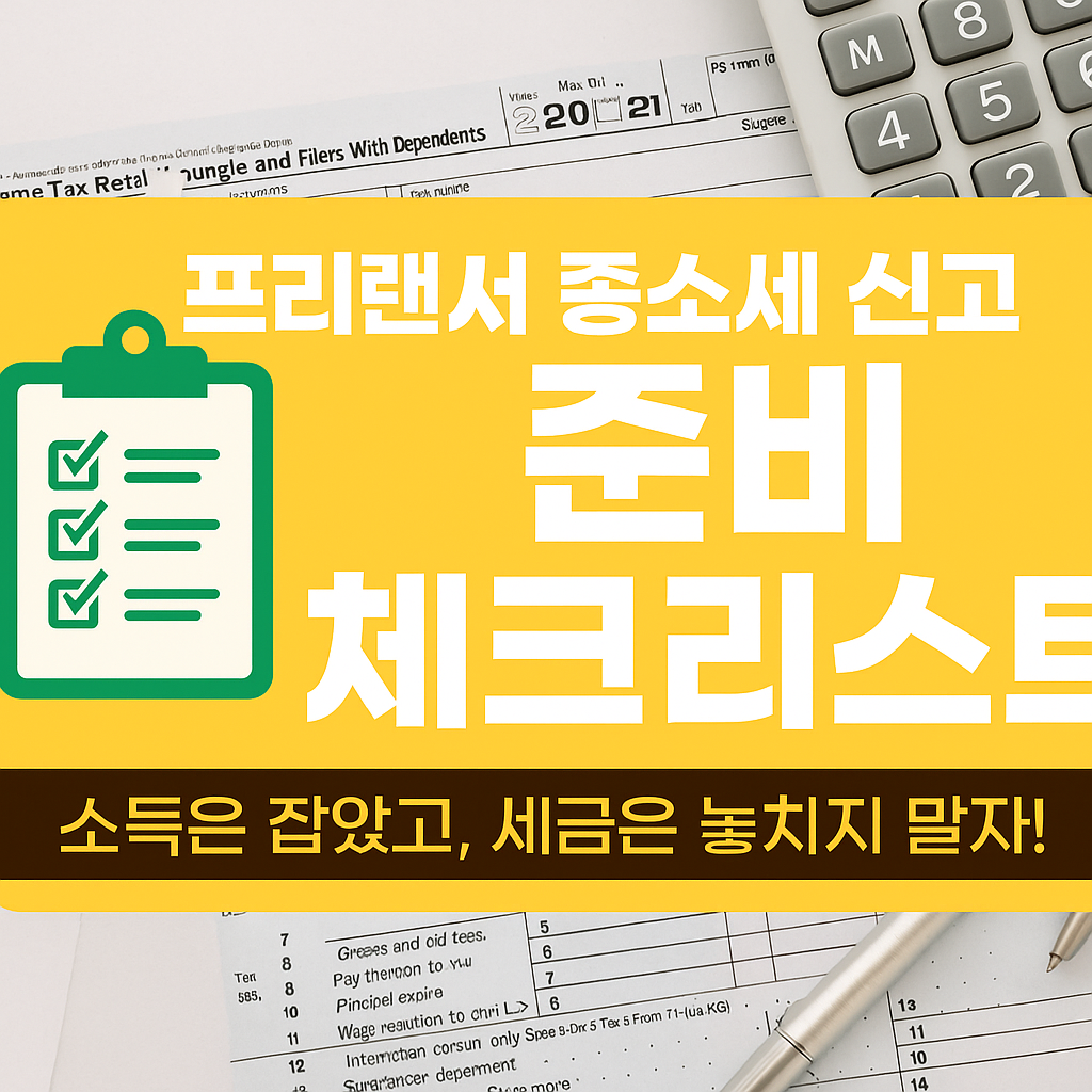 소득은 잡았고, 세금은 놓치지 말자! 종소세 신고 전 필수 확인사항