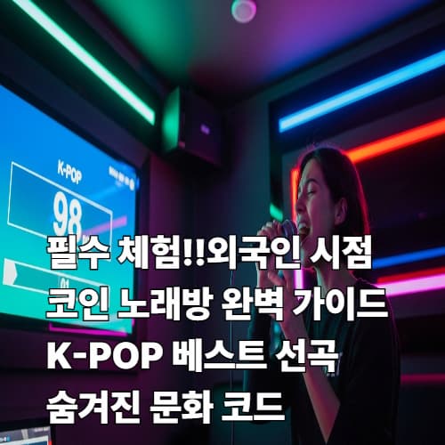 필수 체험! 외국인 시점 코인 노래방 완벽 가이드: K-POP 베스트 선곡 &amp; 숨겨진 문화 코드