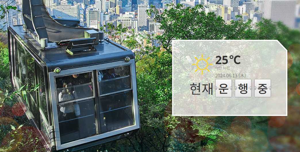 남산케이블카-요금-남산전경