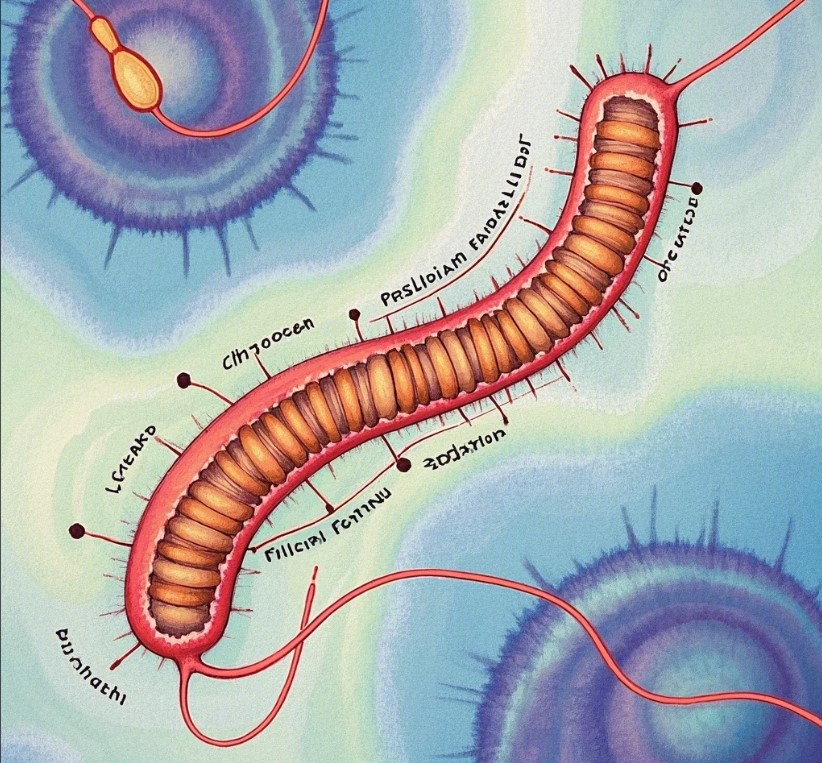 매독에 관한 세균 이미지