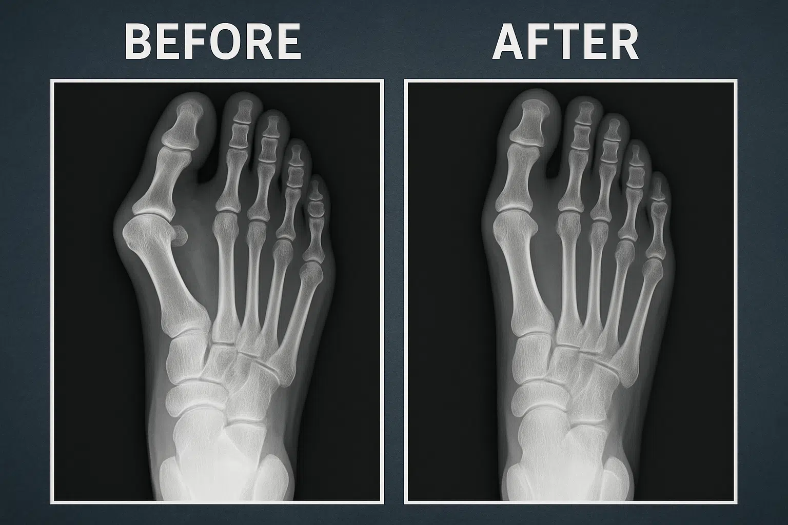 무지외반증 X선 비교