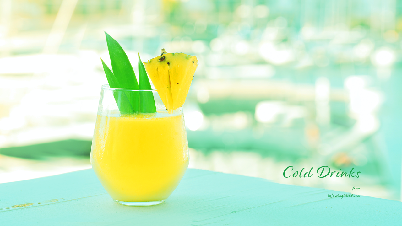 08 파인애플 주스 C - Cold Drinks 여름배경화면