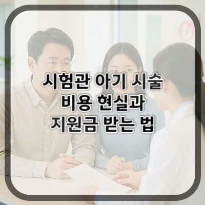 시험관 아기 시술 비용 현실과 지원금 받는 법
