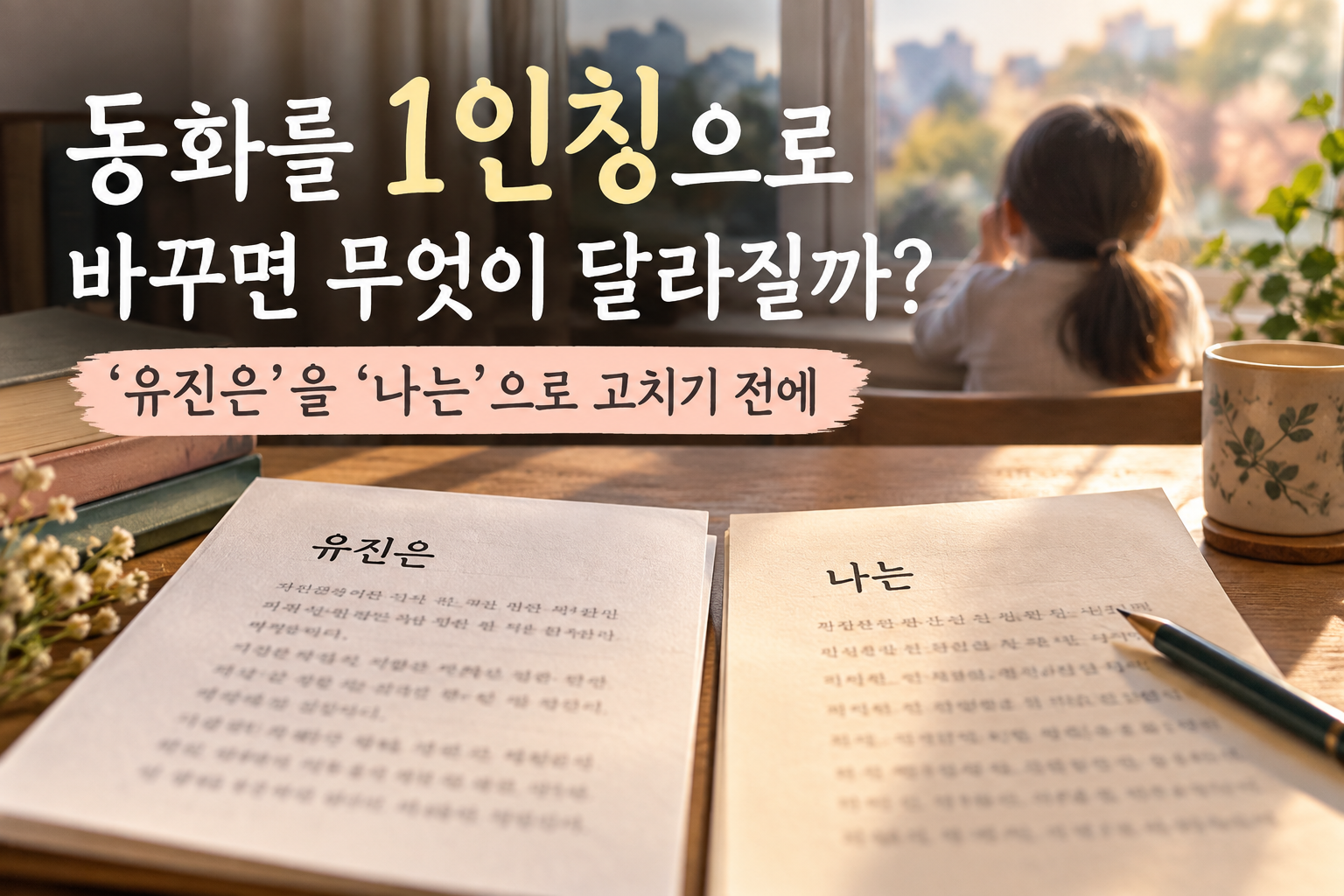 동화를 3인칭에서 1인칭으로 바꿀 때 달라지는 시점과 아이 화자의 시선