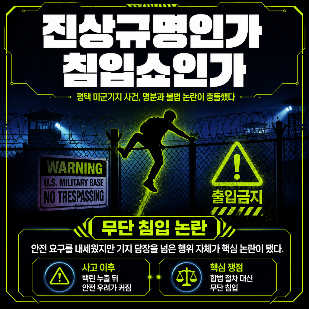 진상규명인가 침입쇼인가