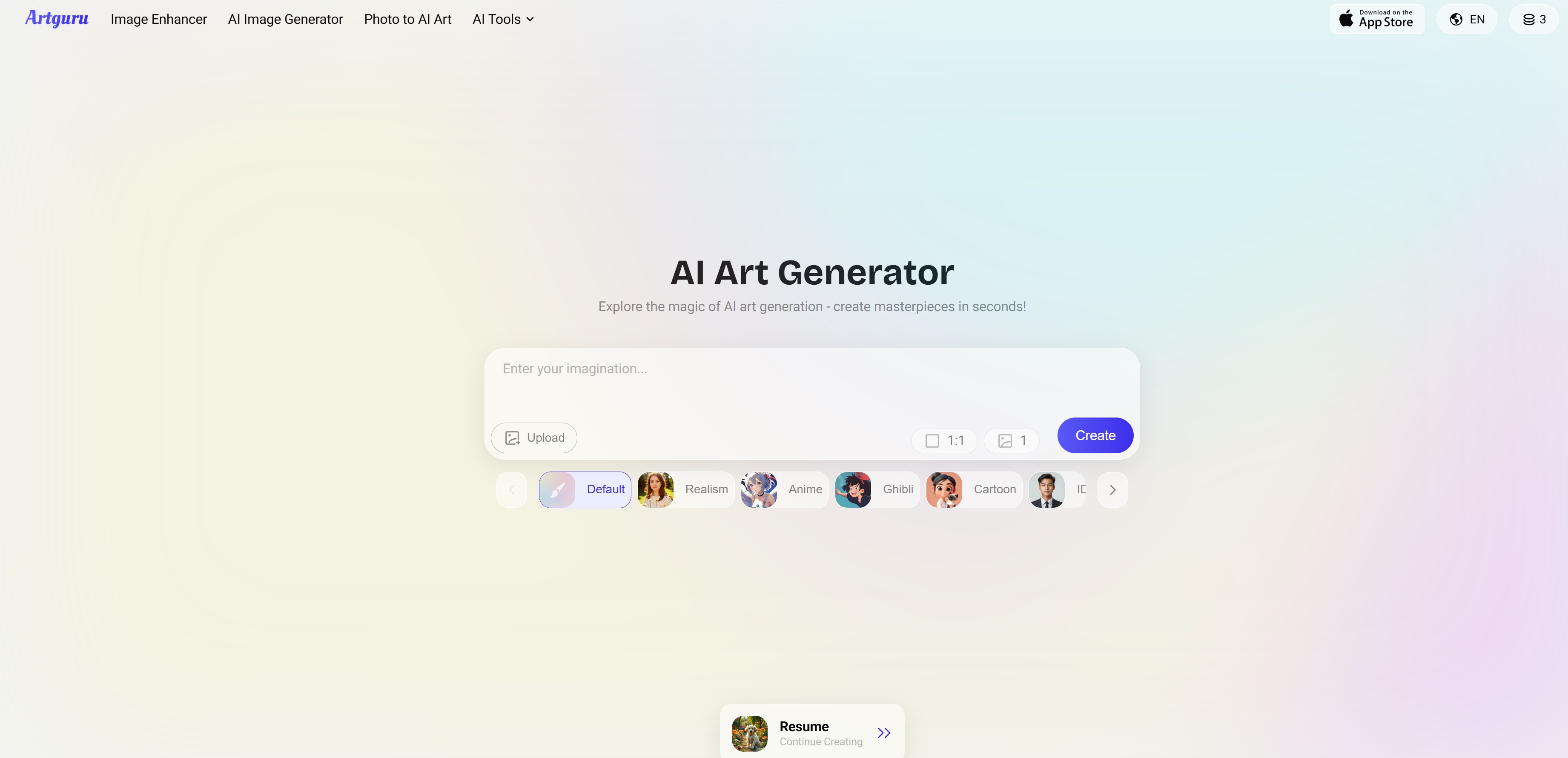 ArtGuru: Multi-Language AI Art Platform