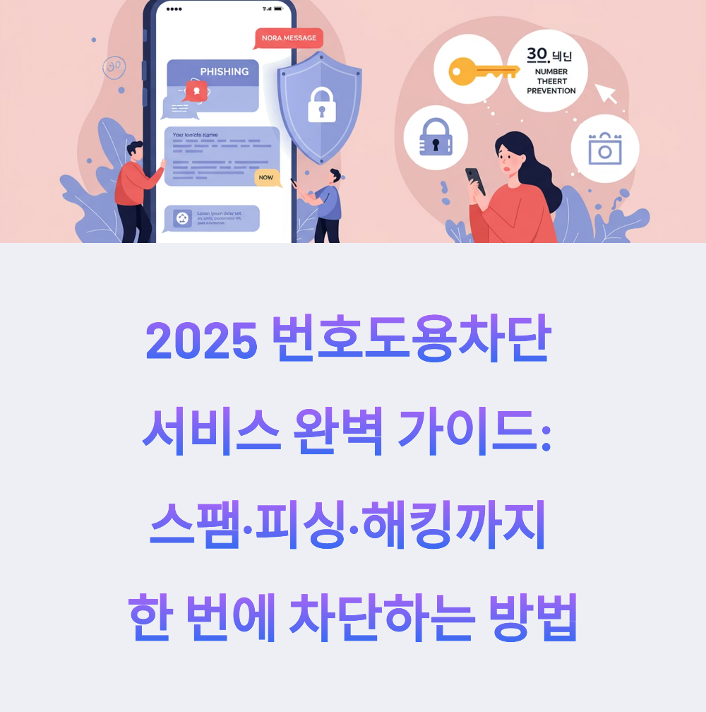 2025 번호도용차단 서비스 완벽 가이드 스팸·피싱·해킹까지 한 번에 차단하는 방법