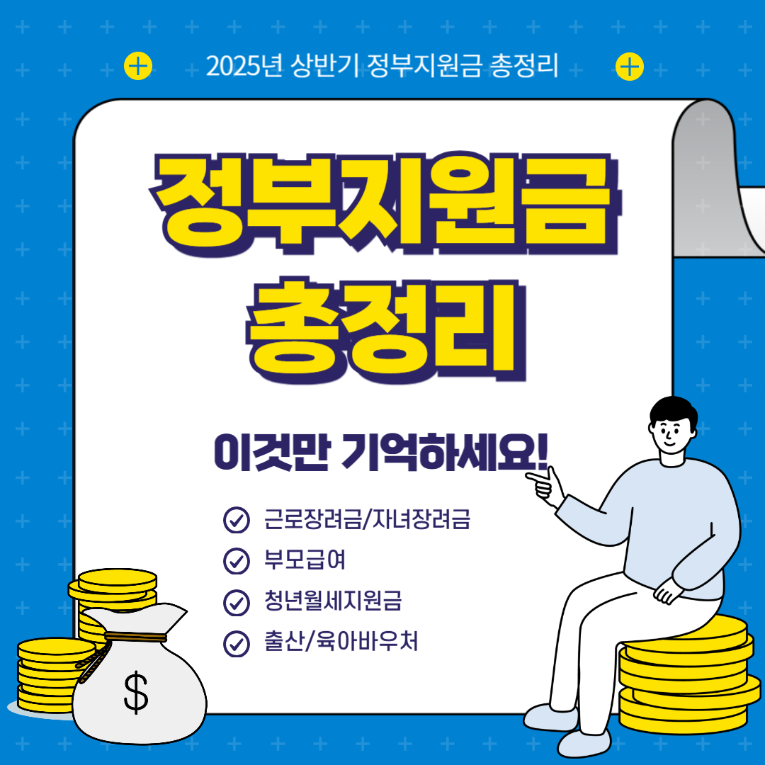 D 2025년 상반기 정부지원금 총정리 (1~6월 필수 혜택 모음)