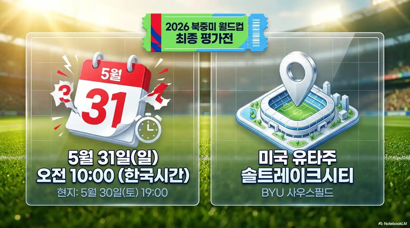 축구 국가대표 평가전 일정 및 시간 장소 미국 유타주 솔트레이크시티