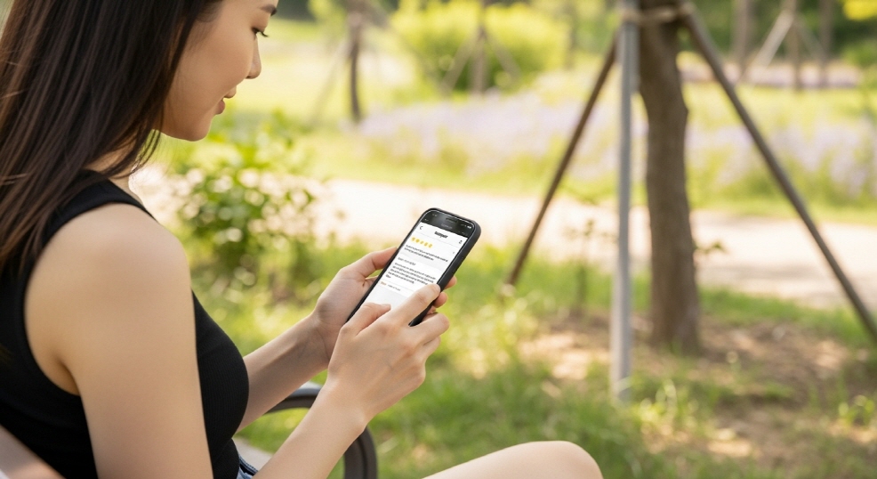 단양여행&amp;#44; 앱 리뷰 작성