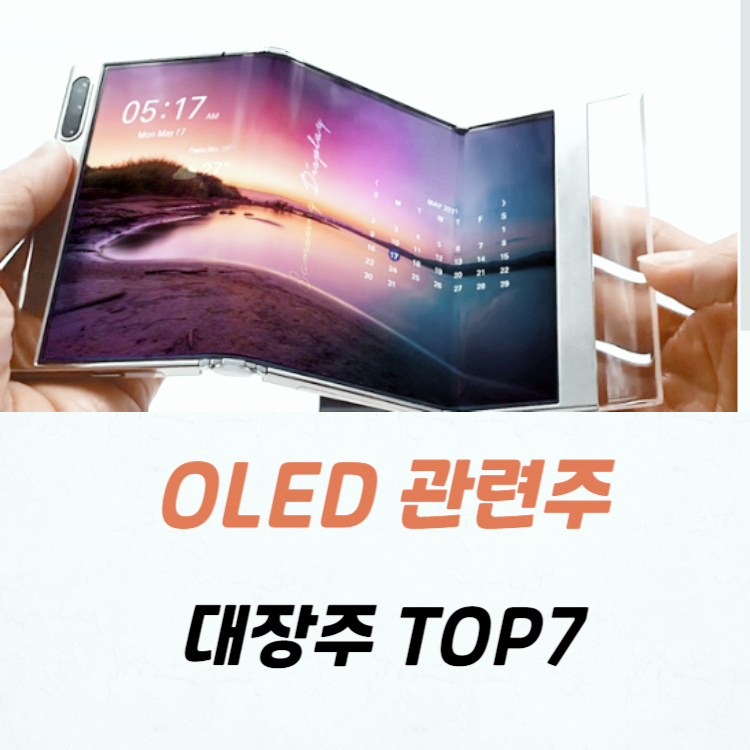OLED 관련주 대장주 TOP10 : 소재 및 장비