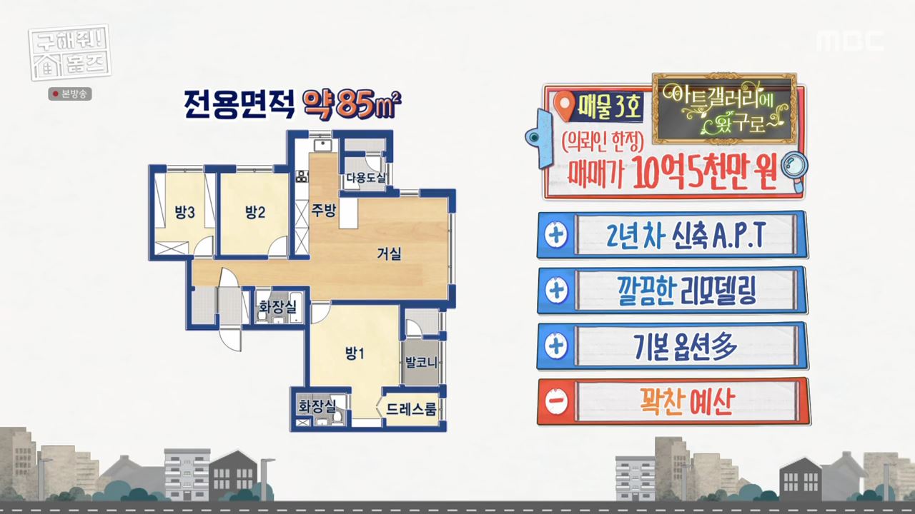 구해줘홈즈 구로구 금천구 관악구 용인 수지 기흥 매매 최대 10억 5천 풀멍꽃멍 아파트 호텔리모델루나 아트갤러리 왔구로 동백웃음꽃 필무렵 수지맞은 베란다 매물