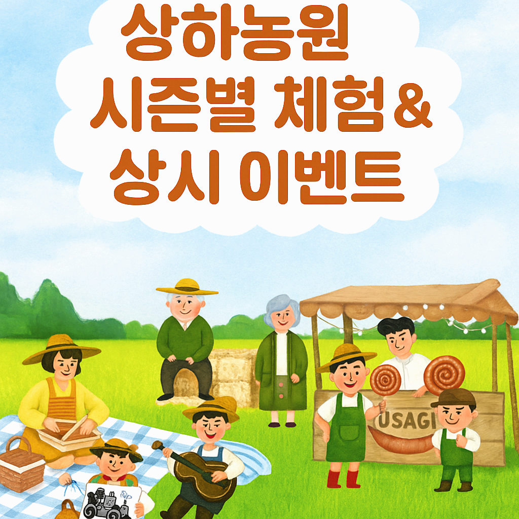 상하농원 뽀개기 시리즈 5편 ❘시즌별 체험 &amp; 상시 이벤트 총정리, 5월 연휴, 어린이날 추천