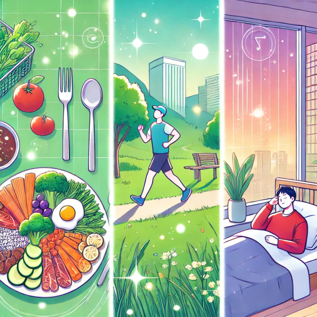 건강유지하는 생활습관 이미지