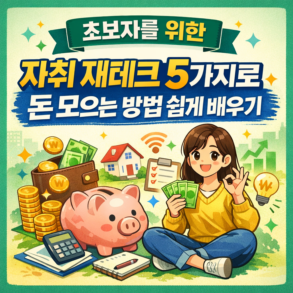 초보자를 위한 자취 재테크 5가지로 돈 모으는 방법 쉽게 배우기
