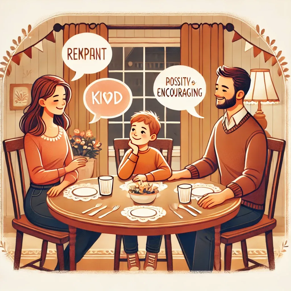 커피숍에서 대화 예절을 실천하는 모습