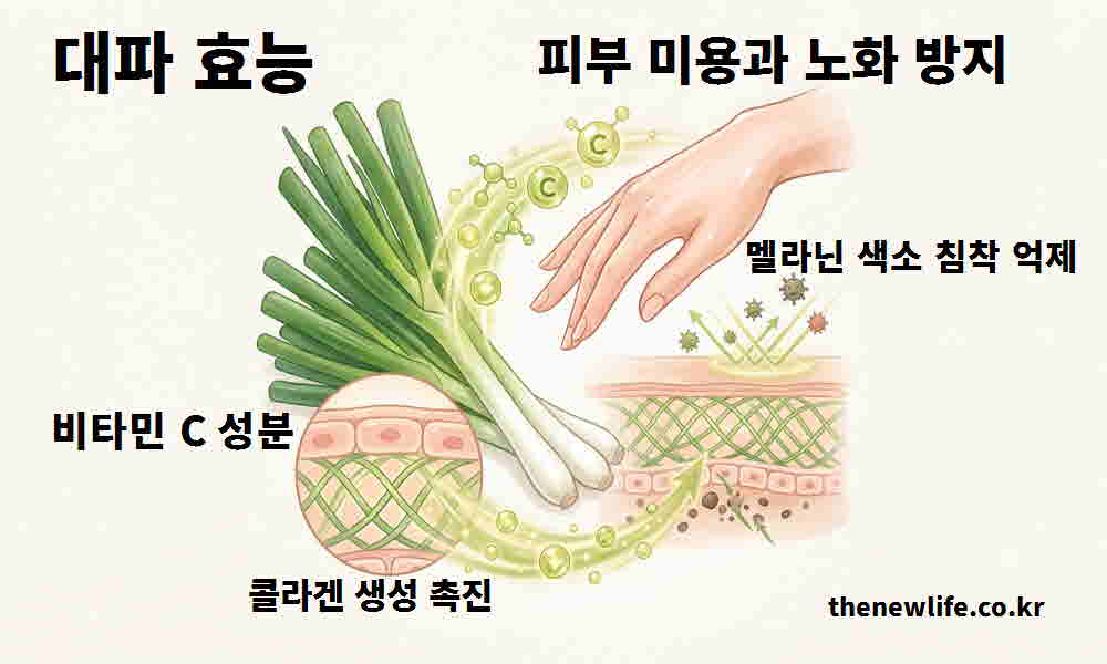 대파 효능 피부 미용 노화 방지