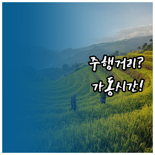 주행거리보다 엔진 가동 시간이 더 정..
