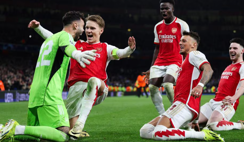 UEFA 챔피언스리그 8강 진출을 확정한 아스날