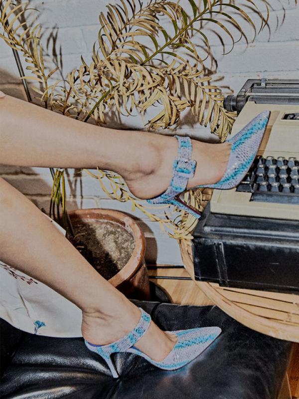 엘노어 Audrey Hepburn-skyblue 로고굽