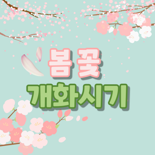 봄꽃 개화