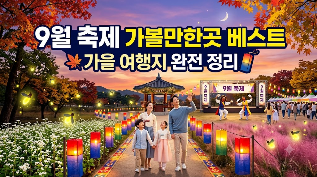9월 축제 가볼만한 곳
