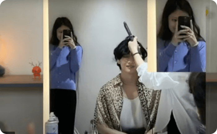 뷔제니 영상통화 사진