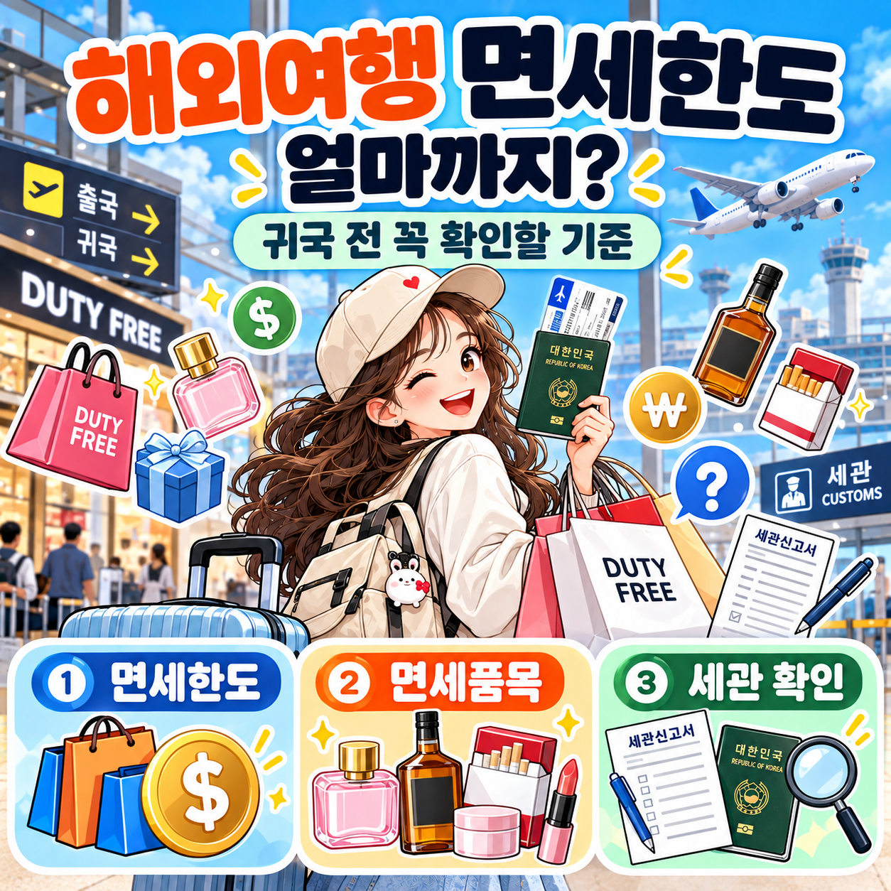 해외여행 면세한도 얼마까지? 귀국 전 꼭 확인할 기준