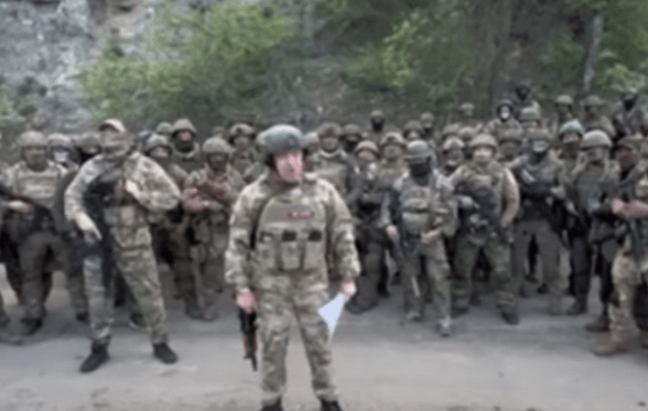 군대를 이끌고 있는 프리고진